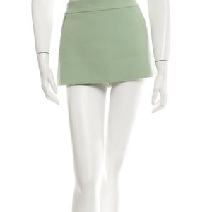 Green Gucci micro mini skirt